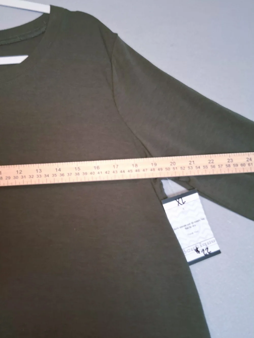 Zenana Outfitters Olive Curved-Hem Long Sleeve Top - Picture 6 of 9